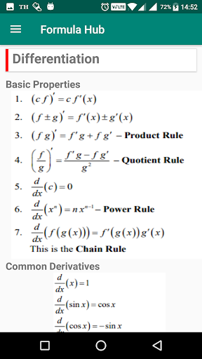 All Math Formula - Formula Hub Screen 2