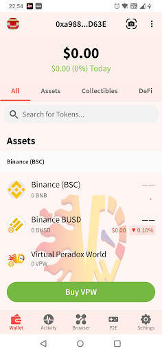 VPW Wallet Screen 2