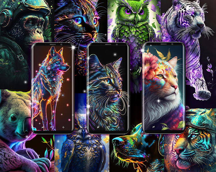 AI wallpapers neon animals - 25.8 - (Android)
