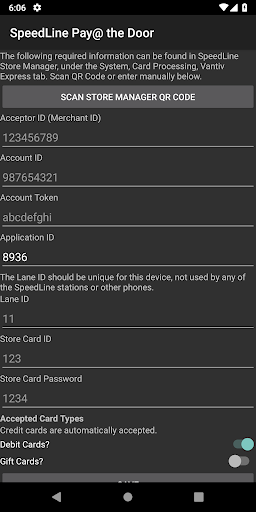 SpeedLine Pay Screen 3