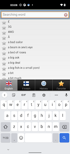 Finnish bestdict Screen 3