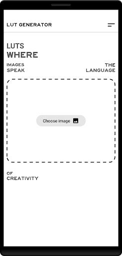 Android application LUT Generator screenshort