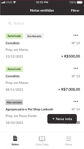 Android application E&E Contábil screenshort