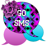 GO SMS - Skull Swirl 2 icon