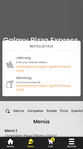 Galaxy Pizza Express Screen 3