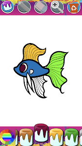 Coloring Pages Fish Book Game
