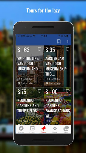 Amsterdam Travel Map Guide in