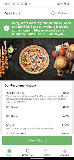 Pizza Plus Screen 2