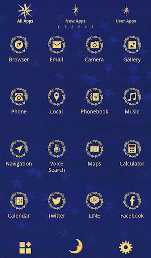 Moon and Stars wallpaper Screen 3