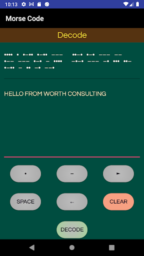Morse Code Screen 3