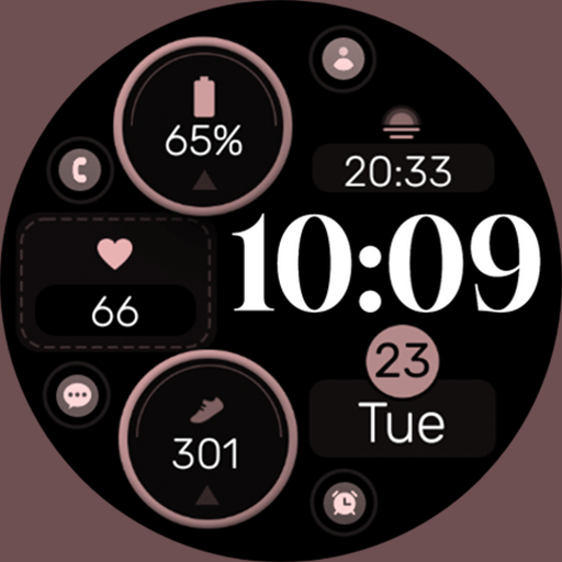 Minimal Rose Gold 5 Watch Face 1.0.0 Icon