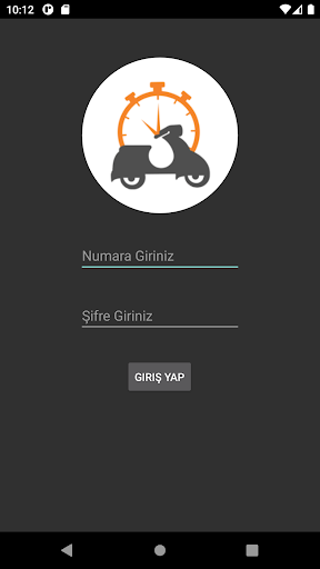 Android application Express Kurye screenshort