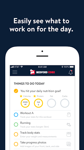 Android application Medford Core Personal Training screenshort