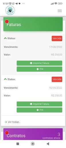 Android application Central Assinante Facilitanet screenshort