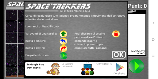 Android application Space Trekkers - Coding scuola screenshort