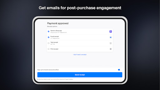 Screenshot of Customer View