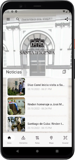 Android application Cementerio Santa Ifigenia screenshort