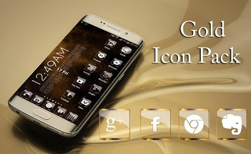 Golden Glass Nova Icon Pack APK (kostenpflichtig/vollständig) 2