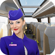 Virtual girl tourist bus waitress jobs : Dream Job