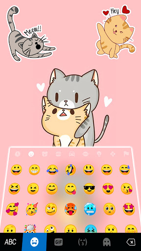 Cute Cuddle Kitten Keyboard Ba Screen 3