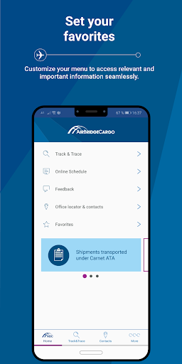 Android application AirBridgeCargo screenshort