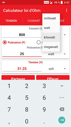 Aperçu de l'application