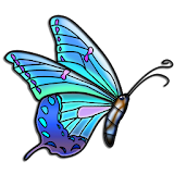 Butterflies coloring book icon
