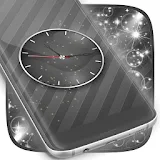 Grey Shades Clock Wallpaper icon