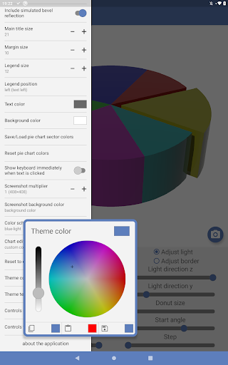 Screenshot of Pie Chart Maker