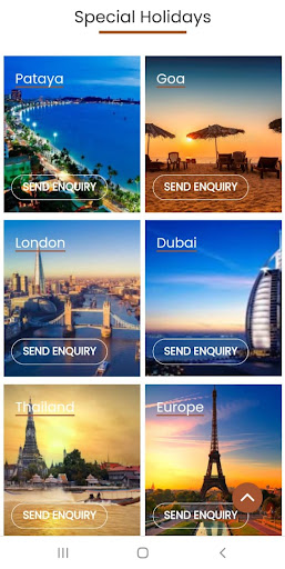 Android application Pax Tourism screenshort