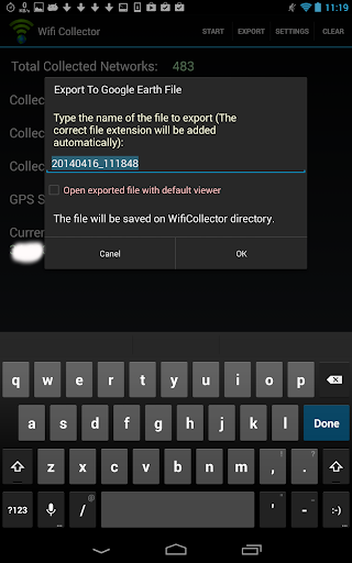 Wifi Collector Screen 3