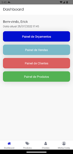 Vendas e Orçamentos Screen 2