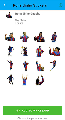 Android application Ronaldinho Gaúcho Stickers screenshort