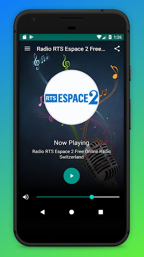 Android application RTS Radio Espace 2 Schweiz App screenshort