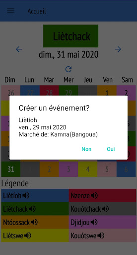 Calendrier Batoufam Screen 3