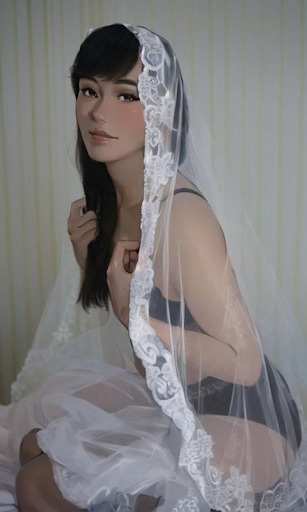 Beautiful girl Wedding photo