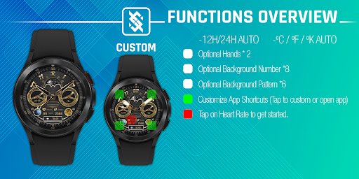 BFF7- Gold Analog Pattern Gear Screen 3