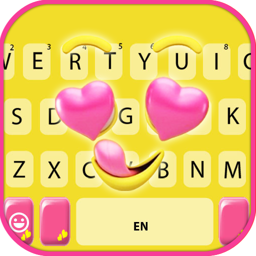 Heart Eyes Emoji Keyboard Back logo
