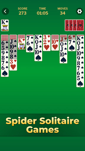 Spider Solitaire Classic Games screenshot 2