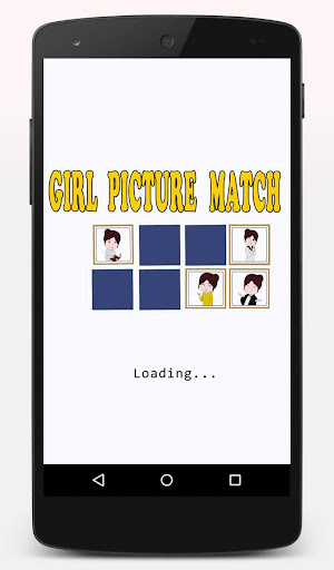 Android application Girl Picture Match Game. screenshort