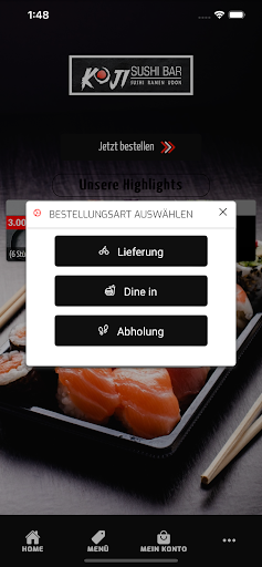 Koji Sushi Bar Screen 2