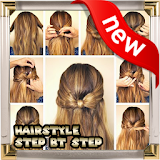 Hairstyle step by step icon