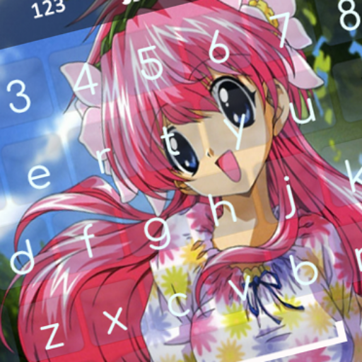 Cute Girls Background Keyboard logo