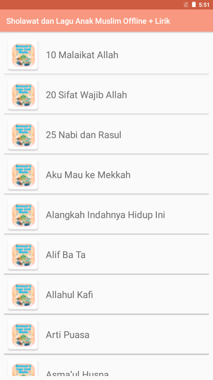 Sholawat & Lagu Anak Muslim - 1.1 - (Android)