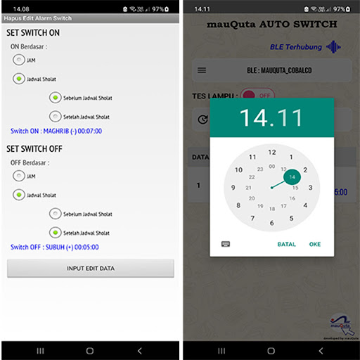 mauQuta AUTO SWITCH Screen 2