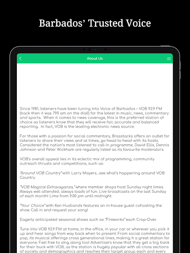 Voice of Barbados VOB 92.9 FM screenshot 5