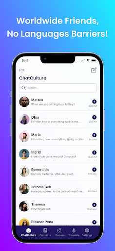 ChatCulture: Chat & Translate Screen 2