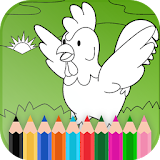 Rooster the Coloring Game icon