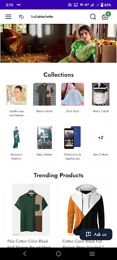 Android application India Marketto screenshort