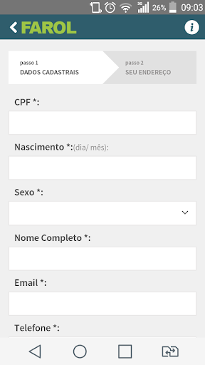 Farol Piúma Screen 2